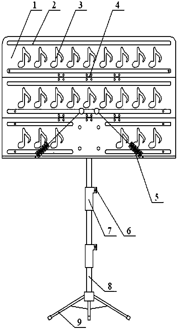 Foldable music stand