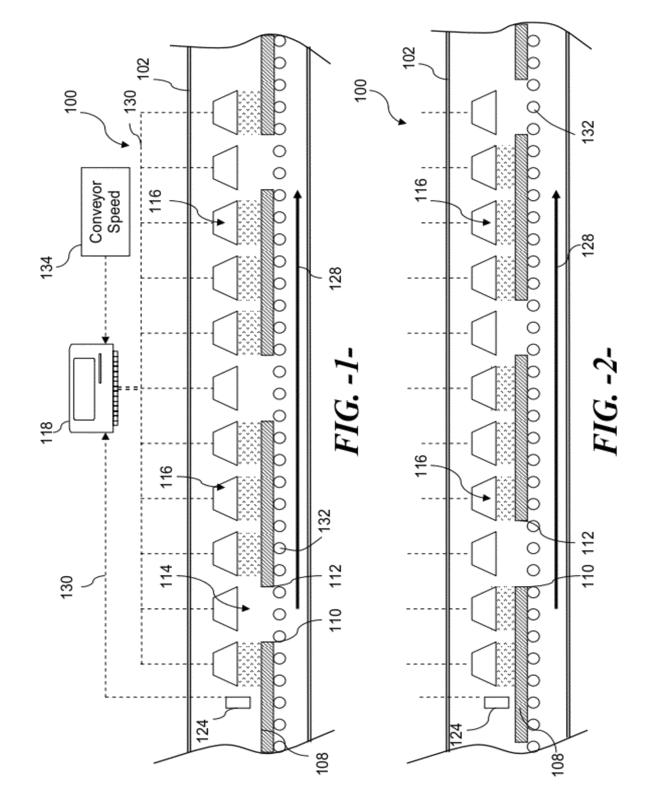 Dynamic system for variable heating or cooling of linearly conveyed substrates
