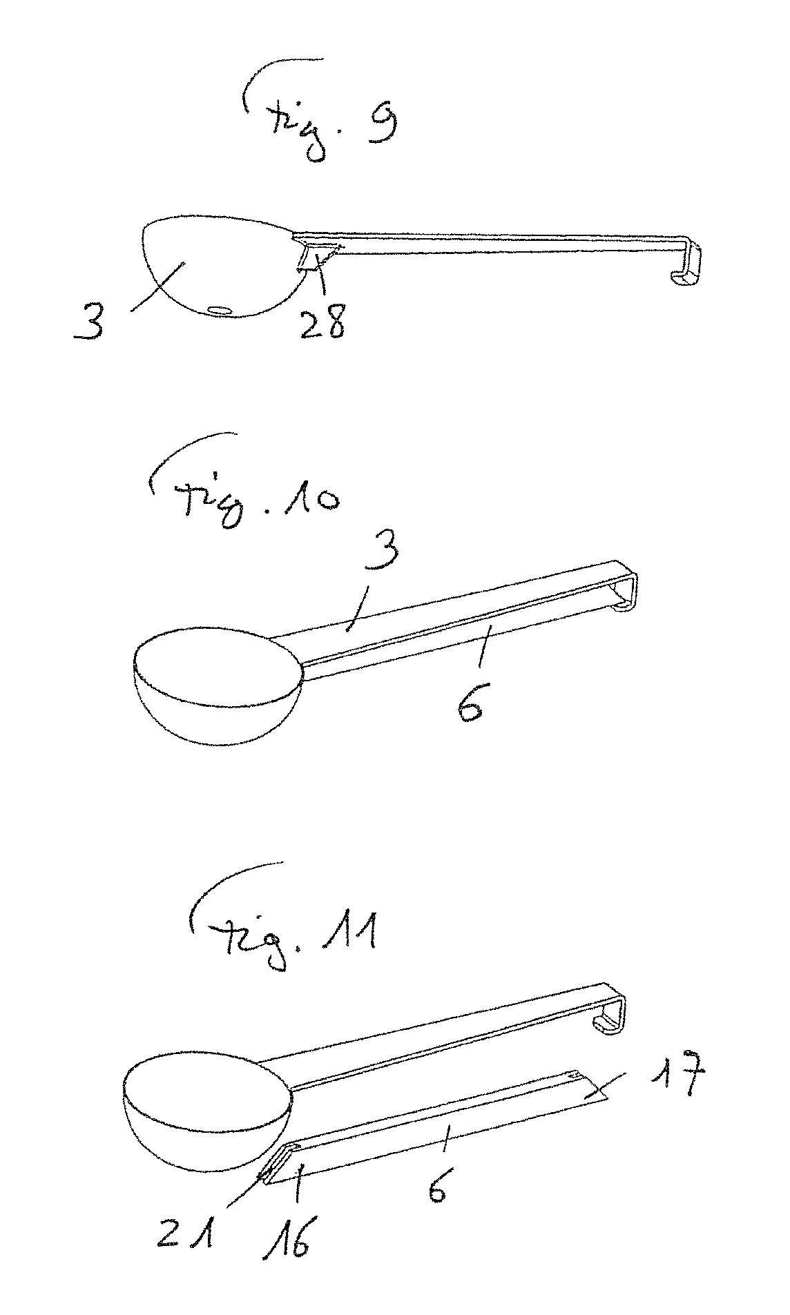 Package comprising peel-off lid and dosing spoon