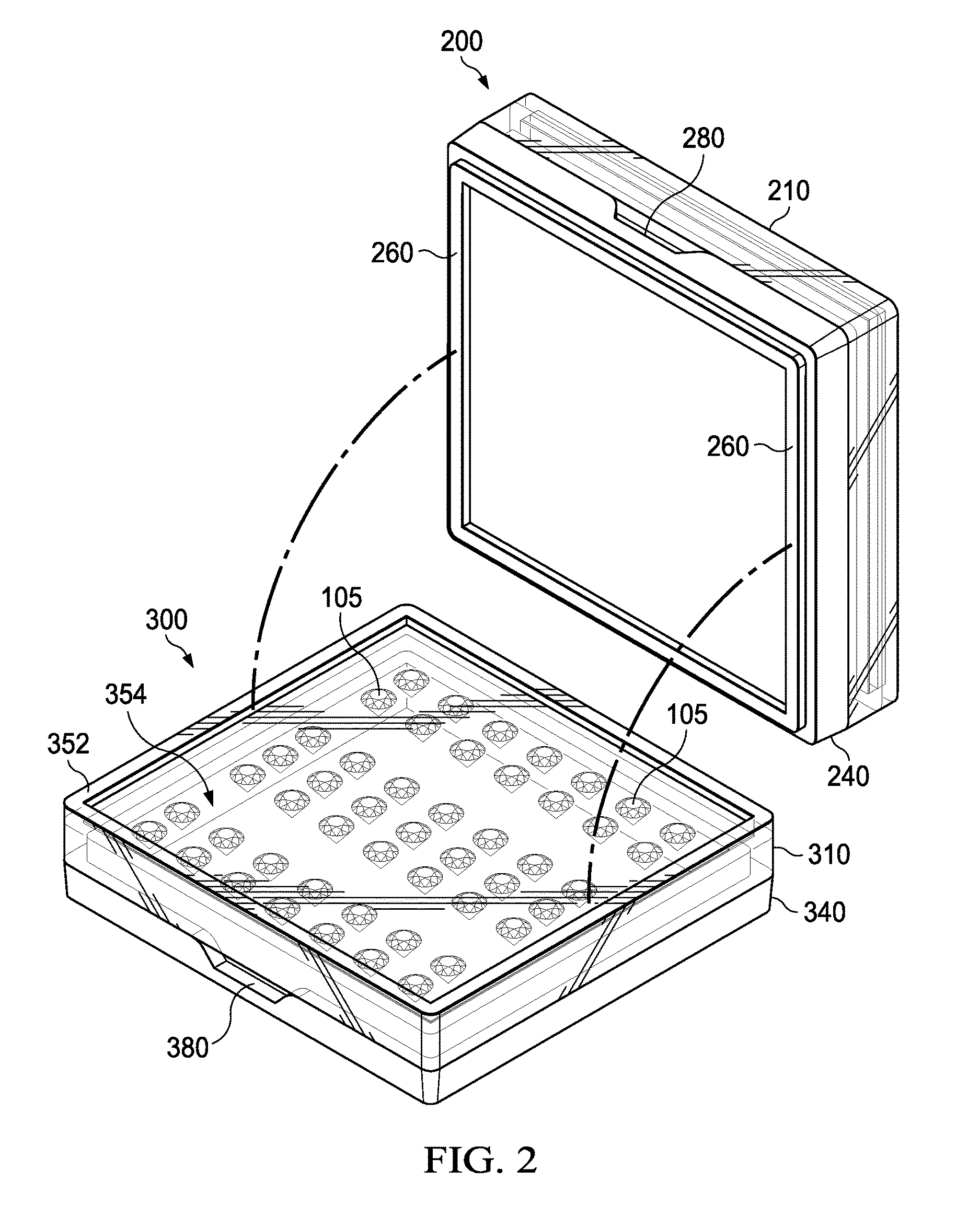 Stackable gemstone carrying case