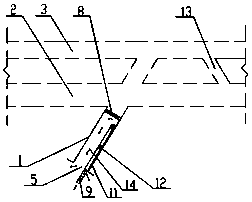 Ventilation method for auxiliary double-hole construction in inclined shaft
