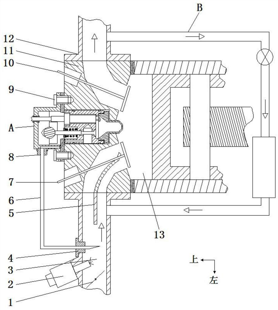 Heat jet mechanism of lean-burn engine and combustion system of heat jet mechanism