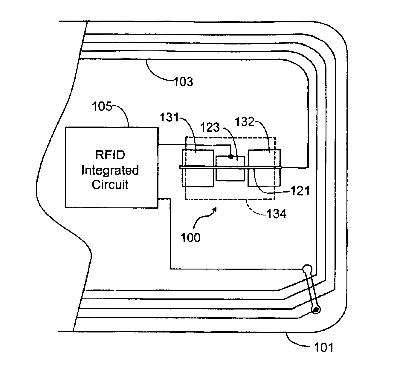 Manually operated switch for enabling and disabling an RFID card