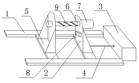 Optical fiber winding machine provided with wire pressing wheel