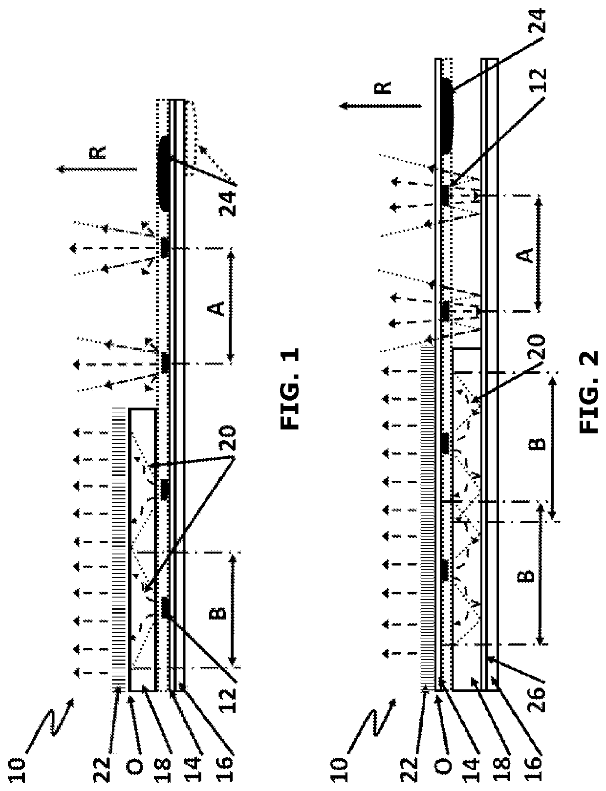 Luminous film having microoptical structure