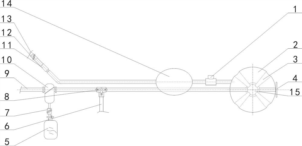 Hemostasis and drainage device for arterial bleeding of breast tumor