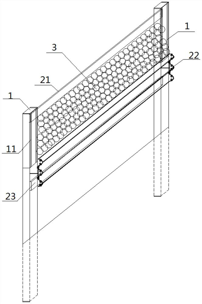Intelligent anti-collision guardrail, system and method suitable for long and large downhill of mountainous highway