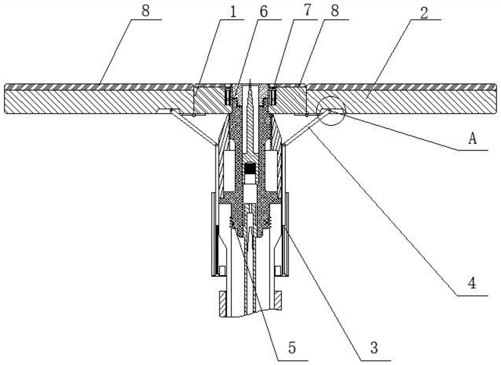 Auxiliary device for ceiling gun