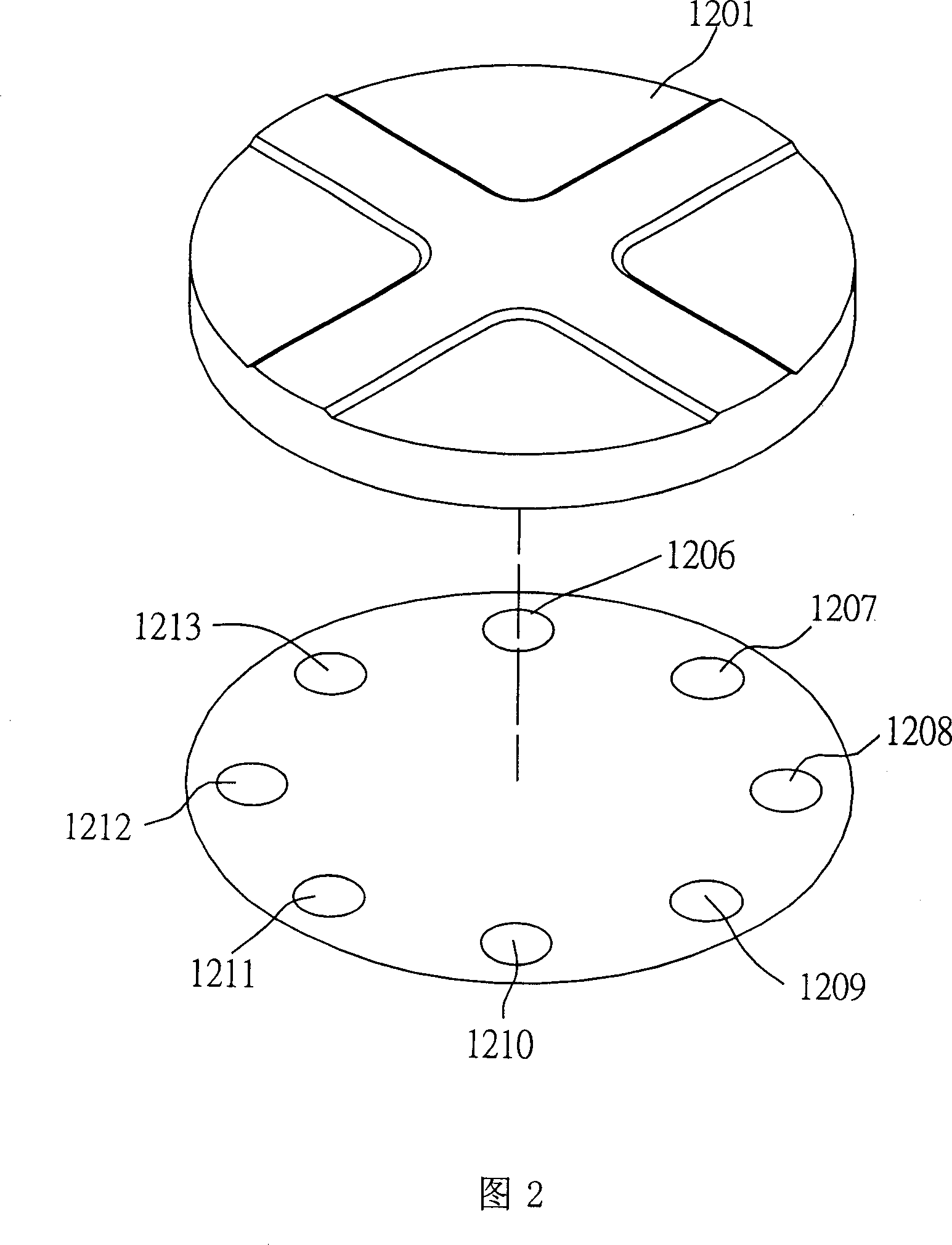 Keyboard device with direction-pointing function and method