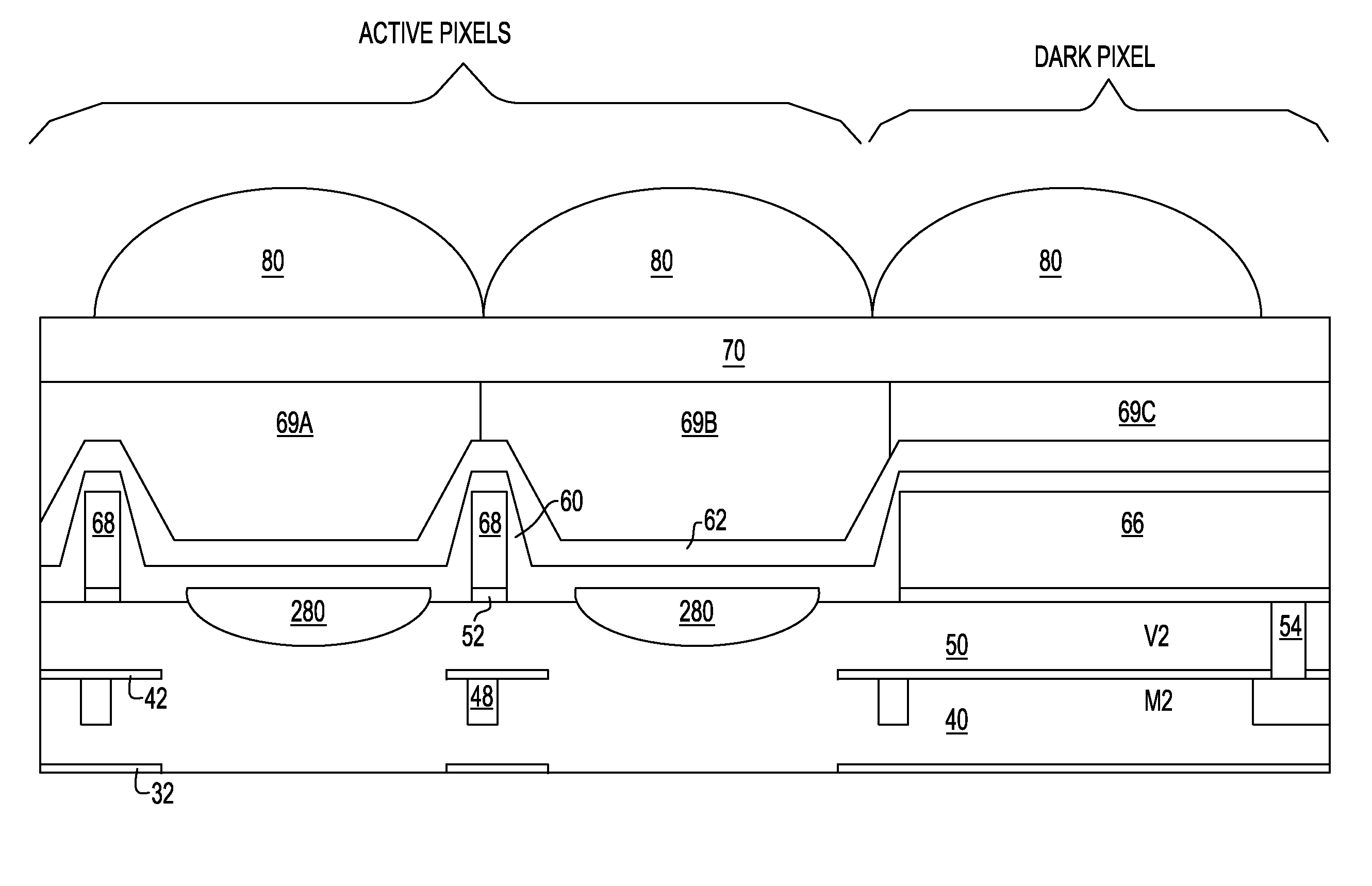 Method of forming an inverted lens in a semiconductor structure