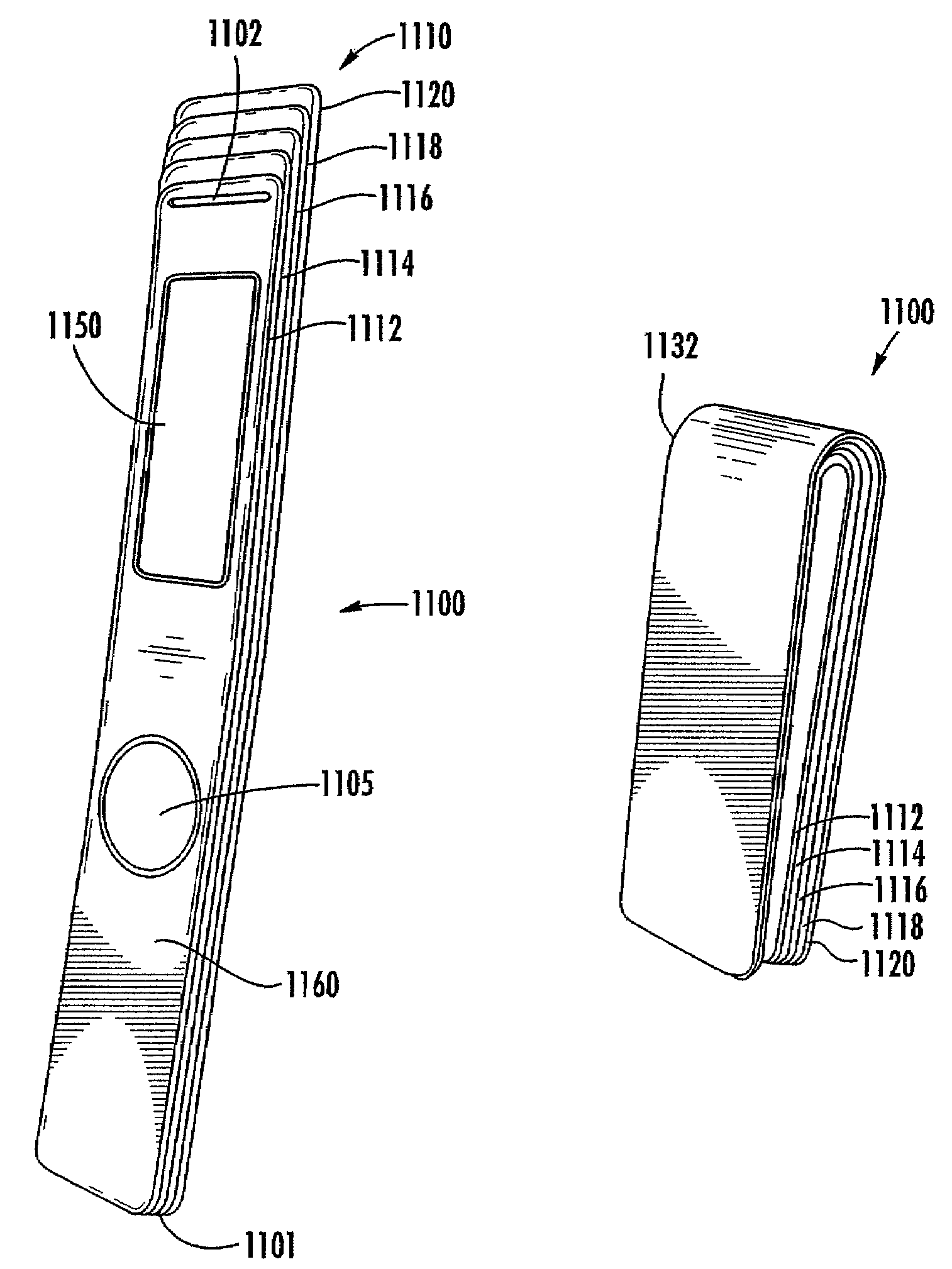 Mobile station body comprised of stacked elements