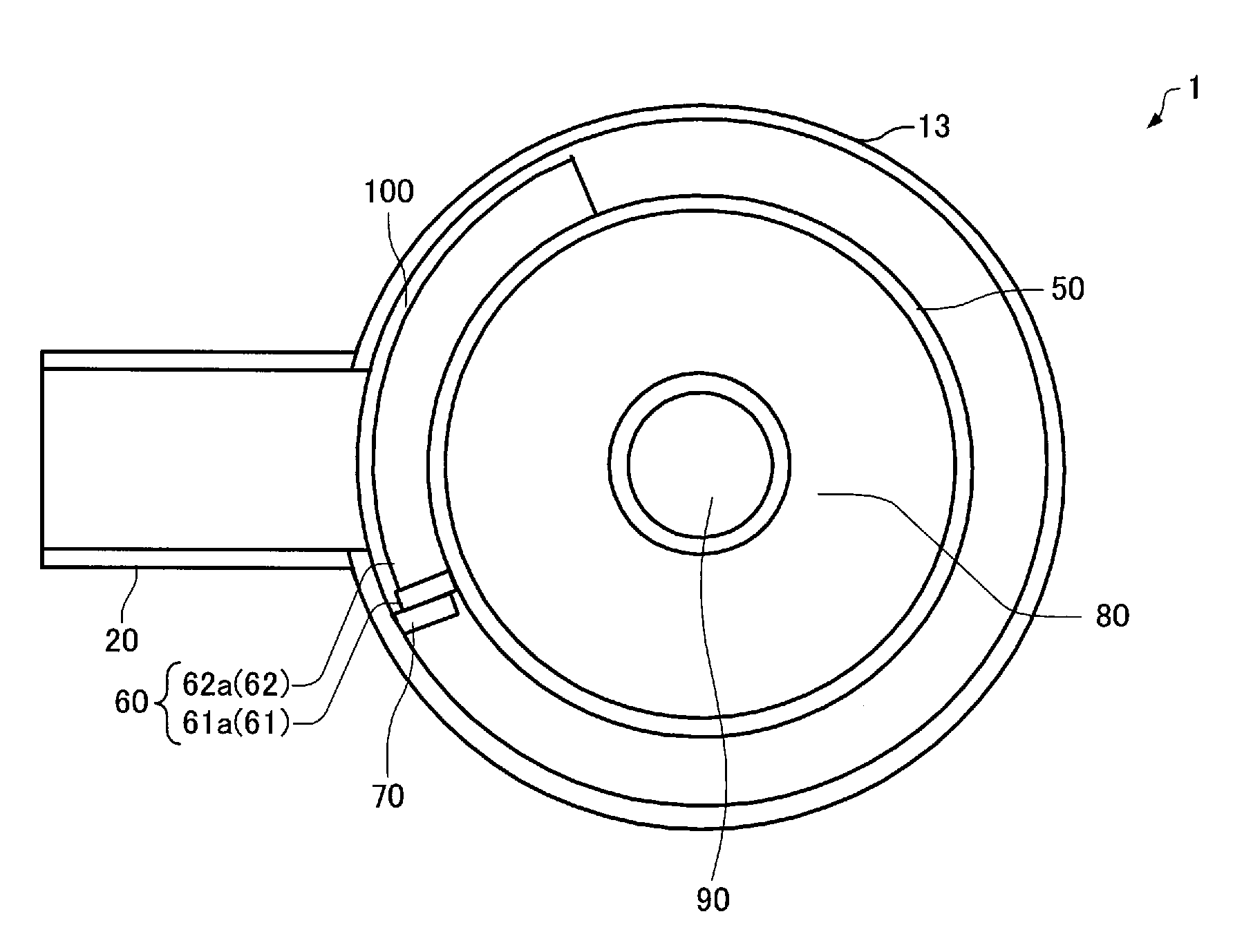 Gas-liquid separator and multiphase flow rate measurement device