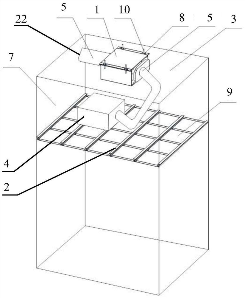 Integrated kitchen air conditioner and installation method