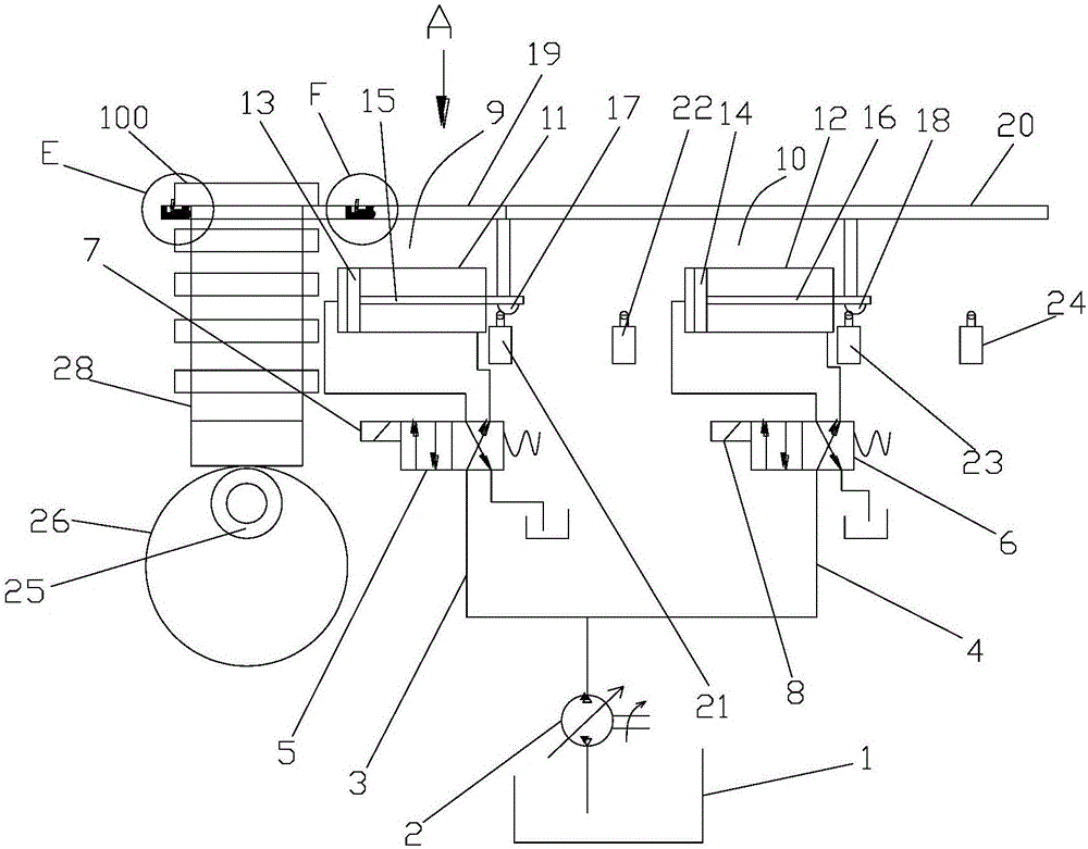 Goods wholesale conveying device driven through cam mechanism