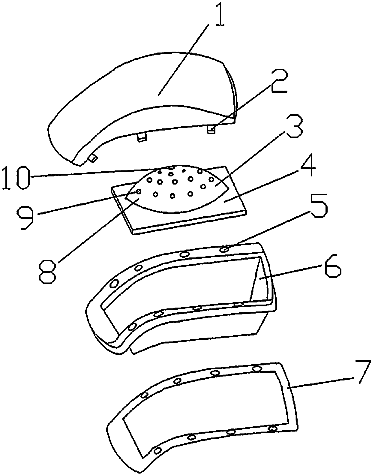 Wide angle automobile front headlamp