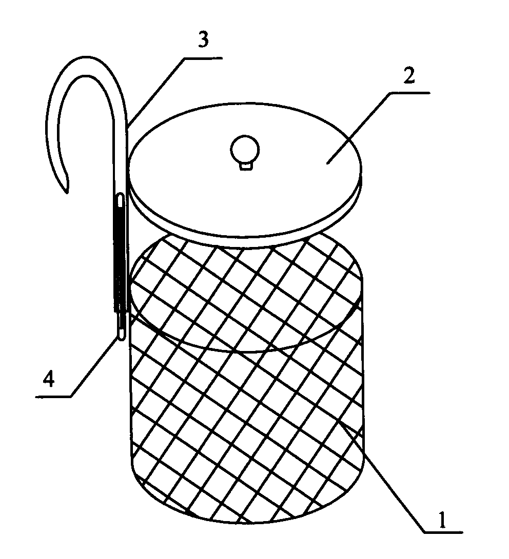 Hanging type tea strainer