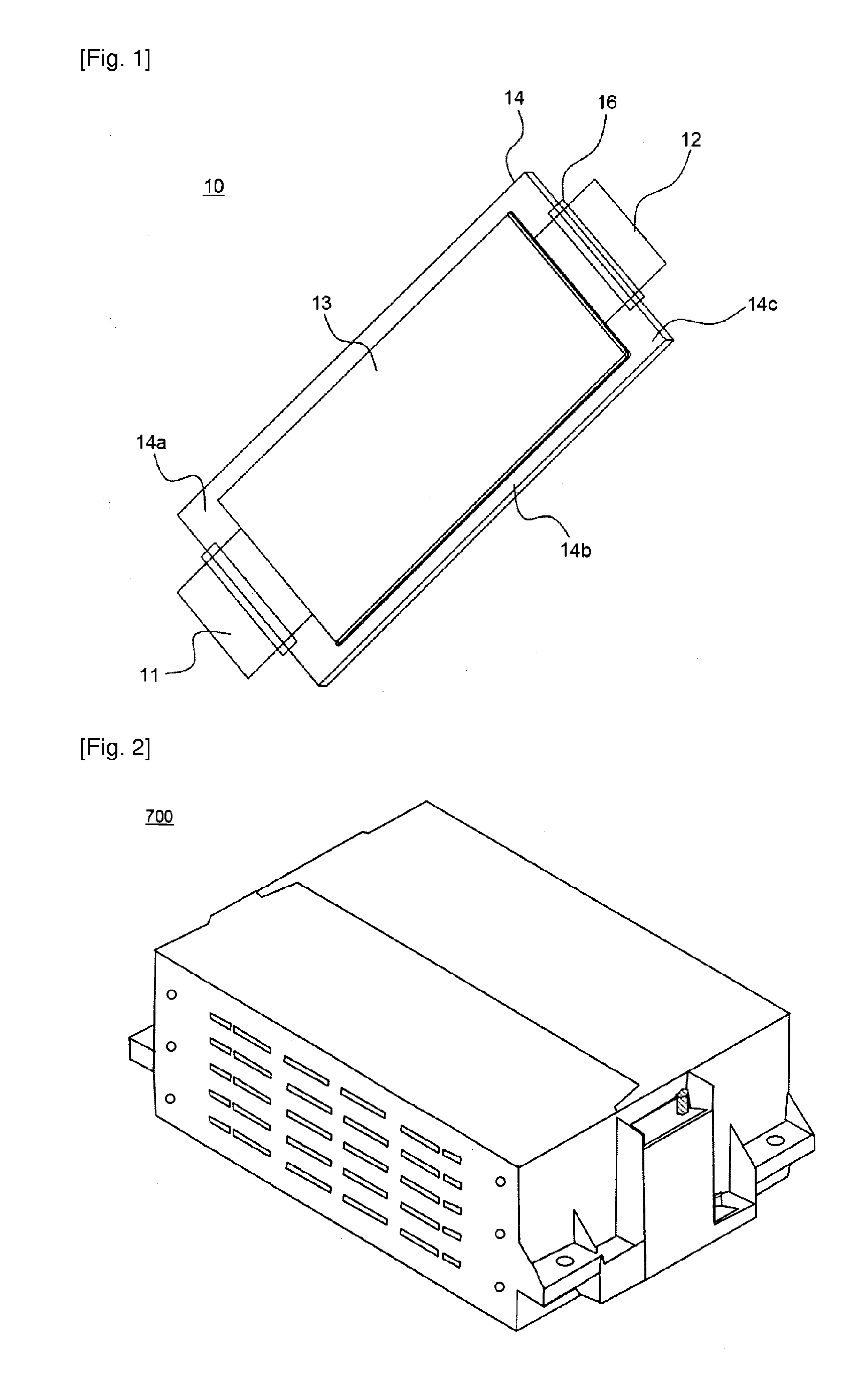 Battery module having novel structure