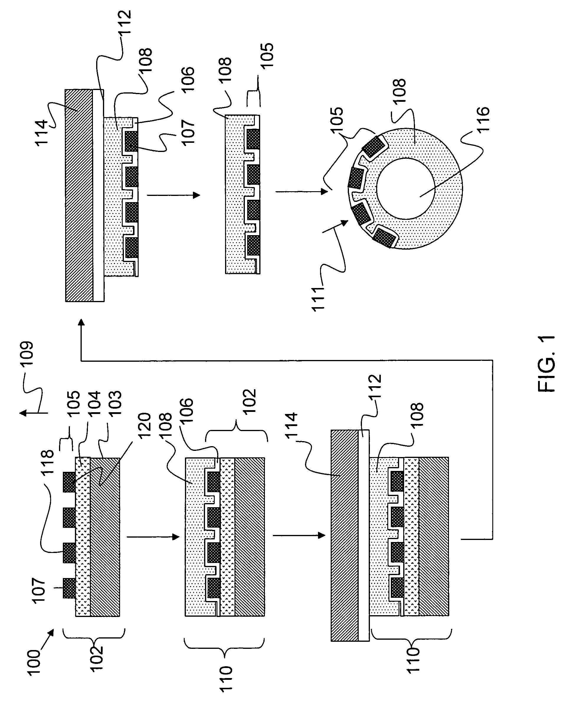Method for conforming a micro-electronic array to arbitrary shapes