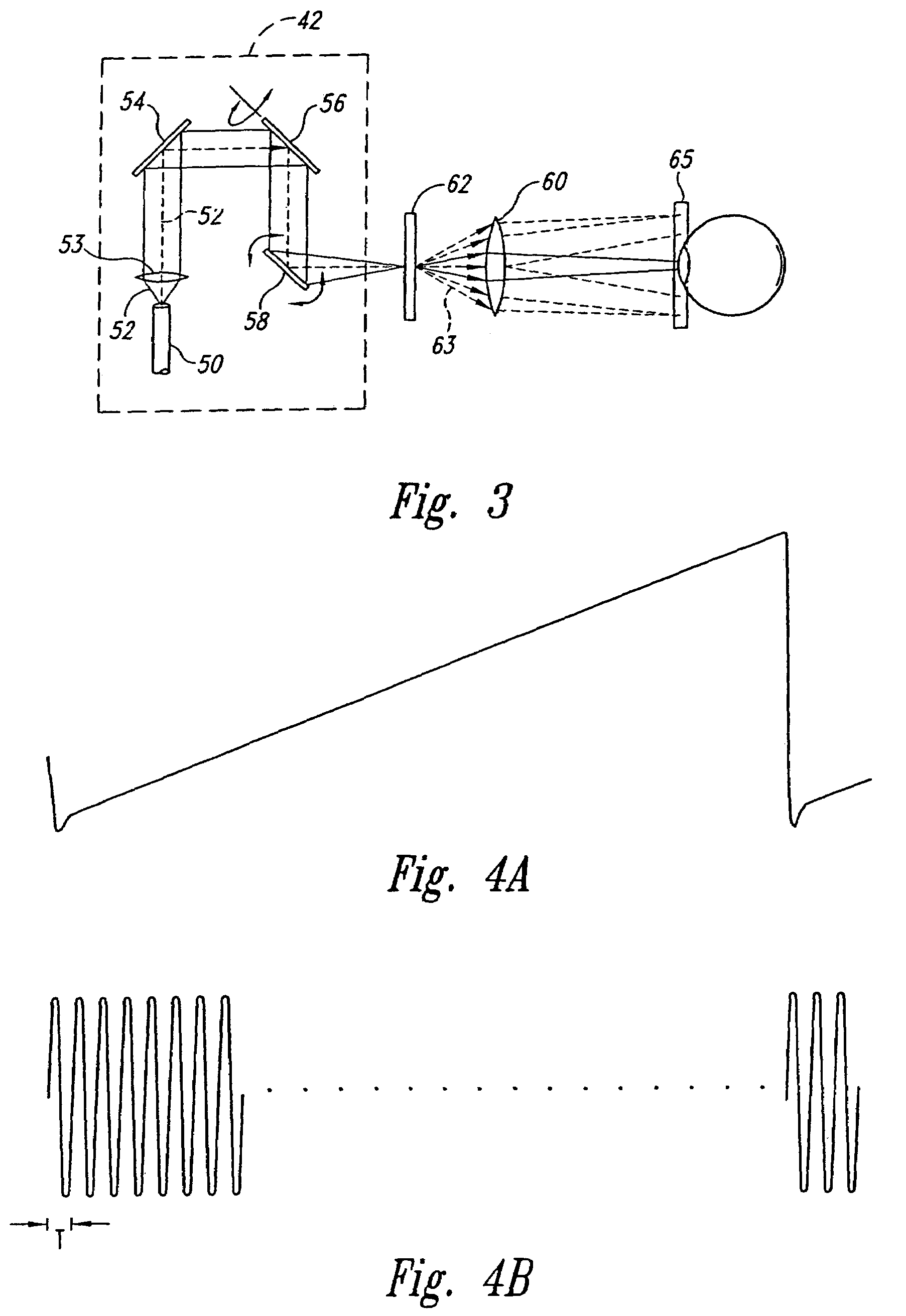 Method and apparatus for blending regions scanned by a beam scanner