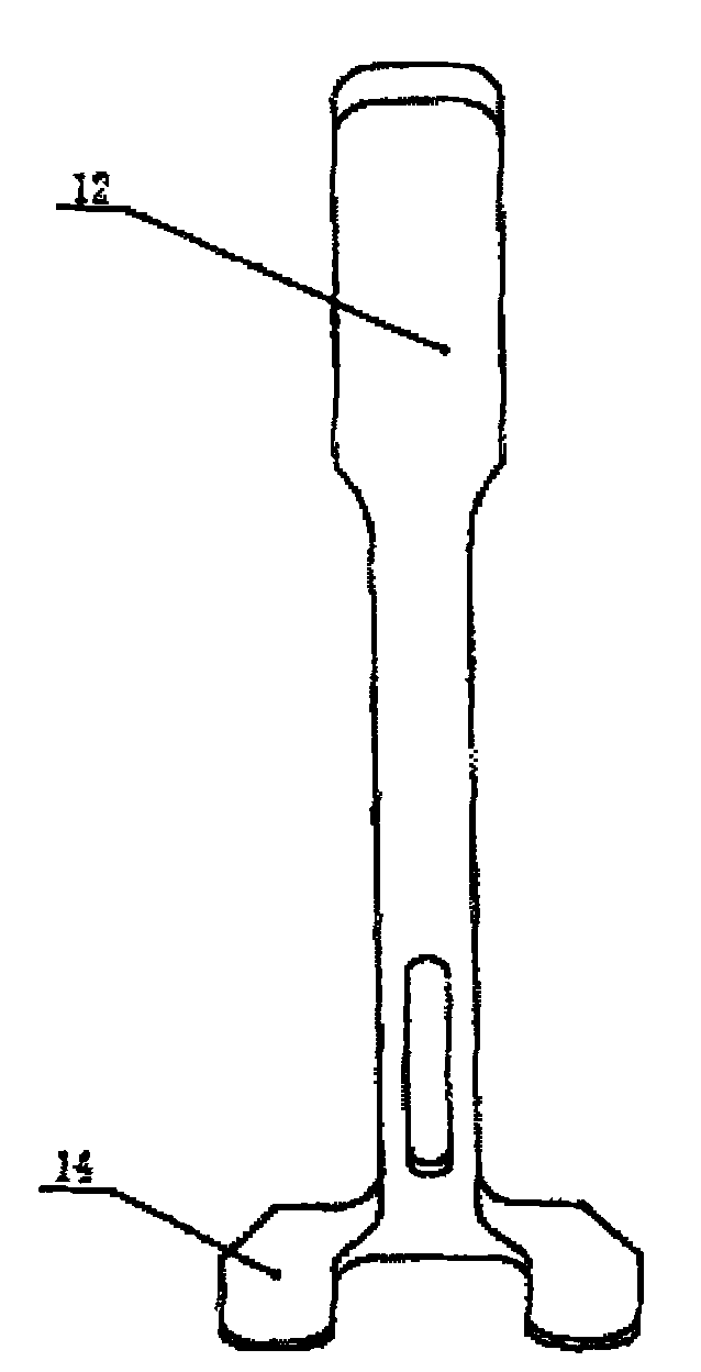 Knee-joint internal and external rotating angle measurer