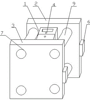 Mold replacing device of injection mold