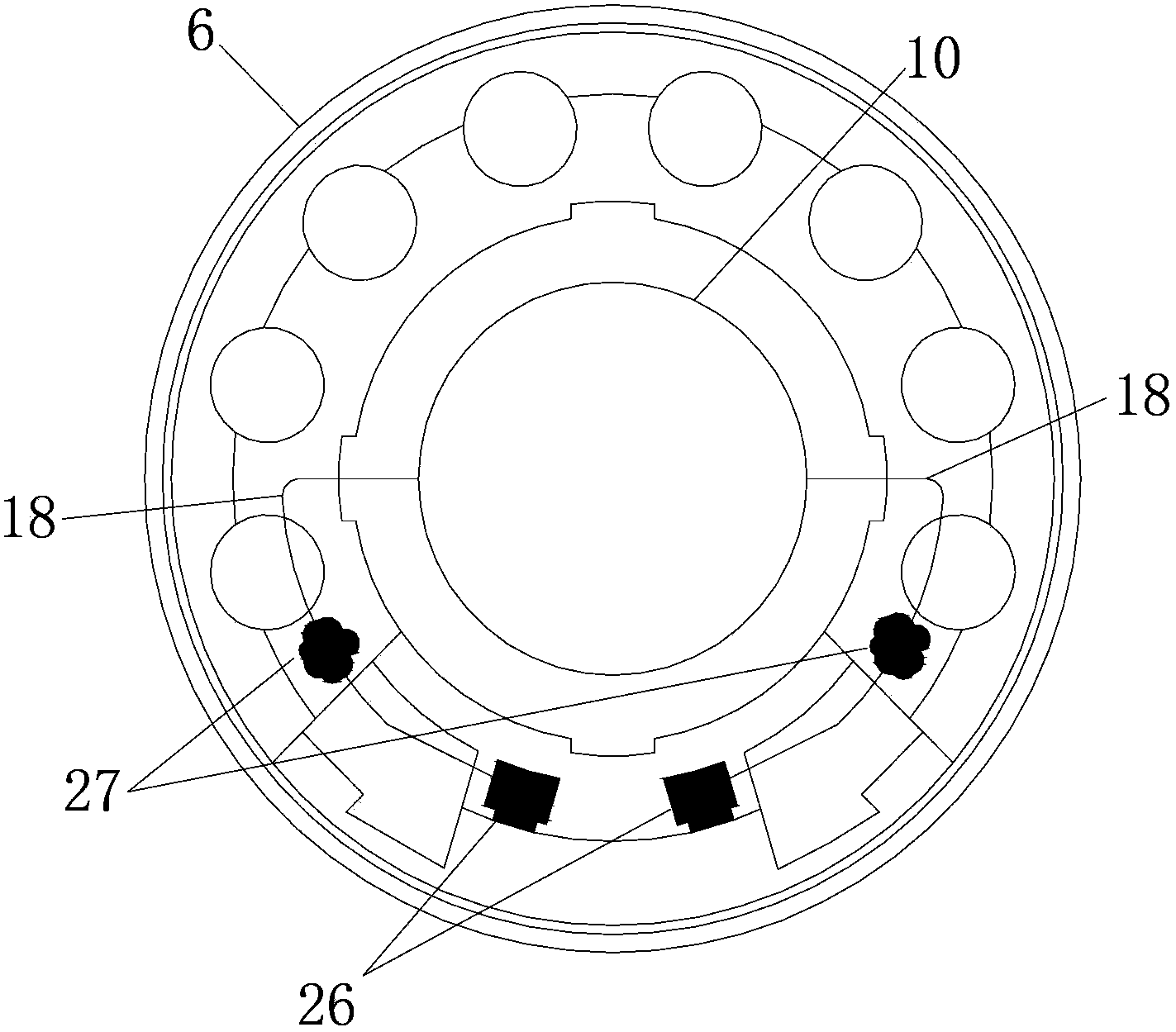 Lead spot welding tooling and line spot welding method for sound films of loudspeakers