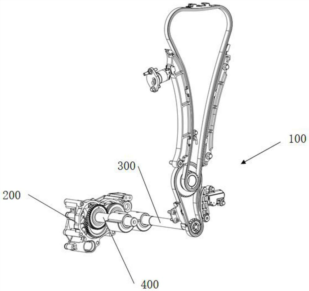 Timing chain transmission system and engine