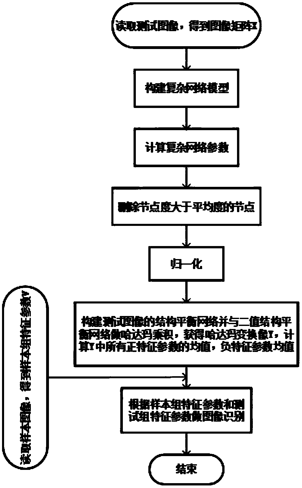 A complex network image recognition method based on the structure balance theory