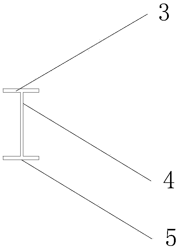 Method for reinforcing concrete floor by H-shaped steel