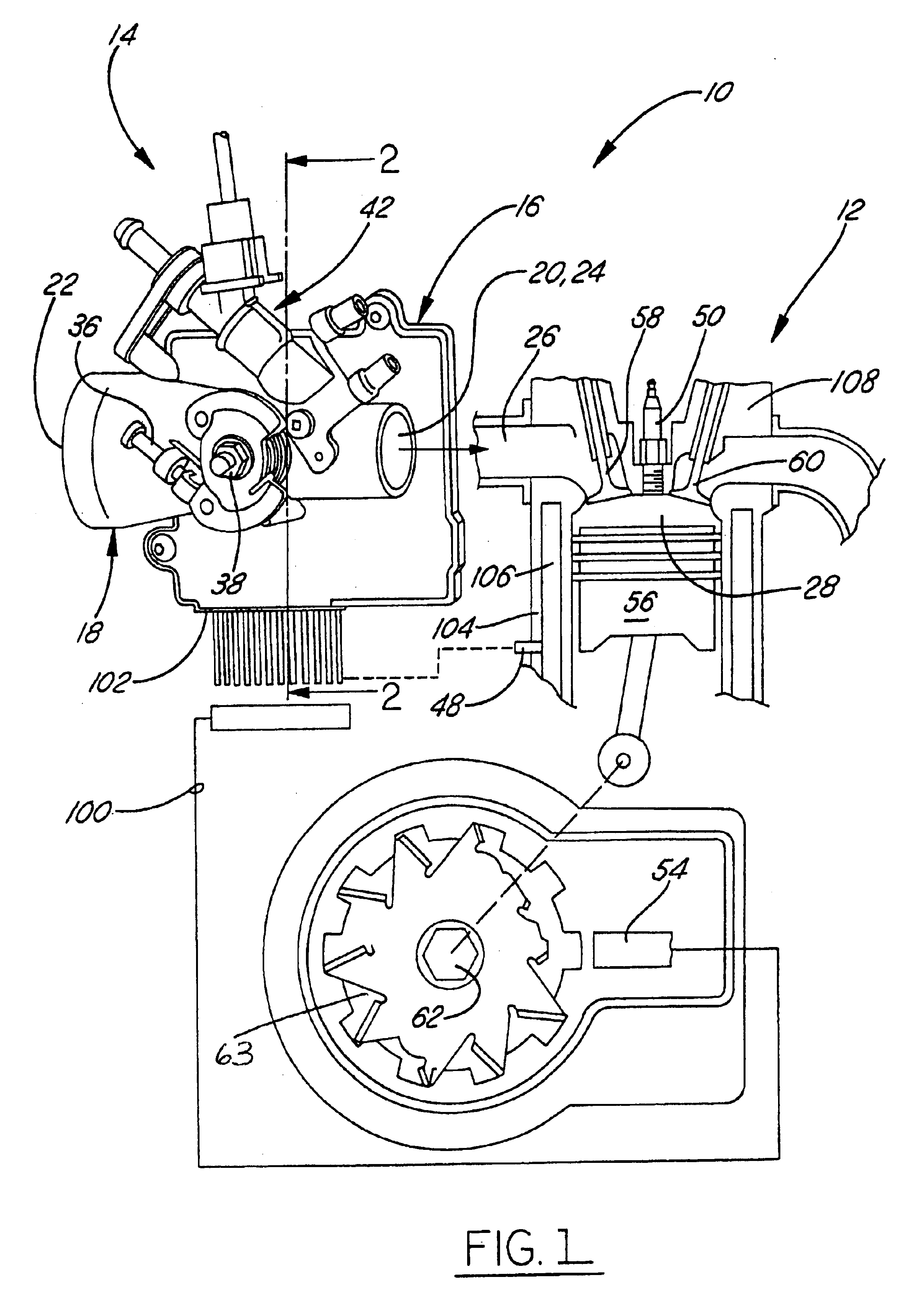 Throttle body assembly for a fuel injected combustion engine