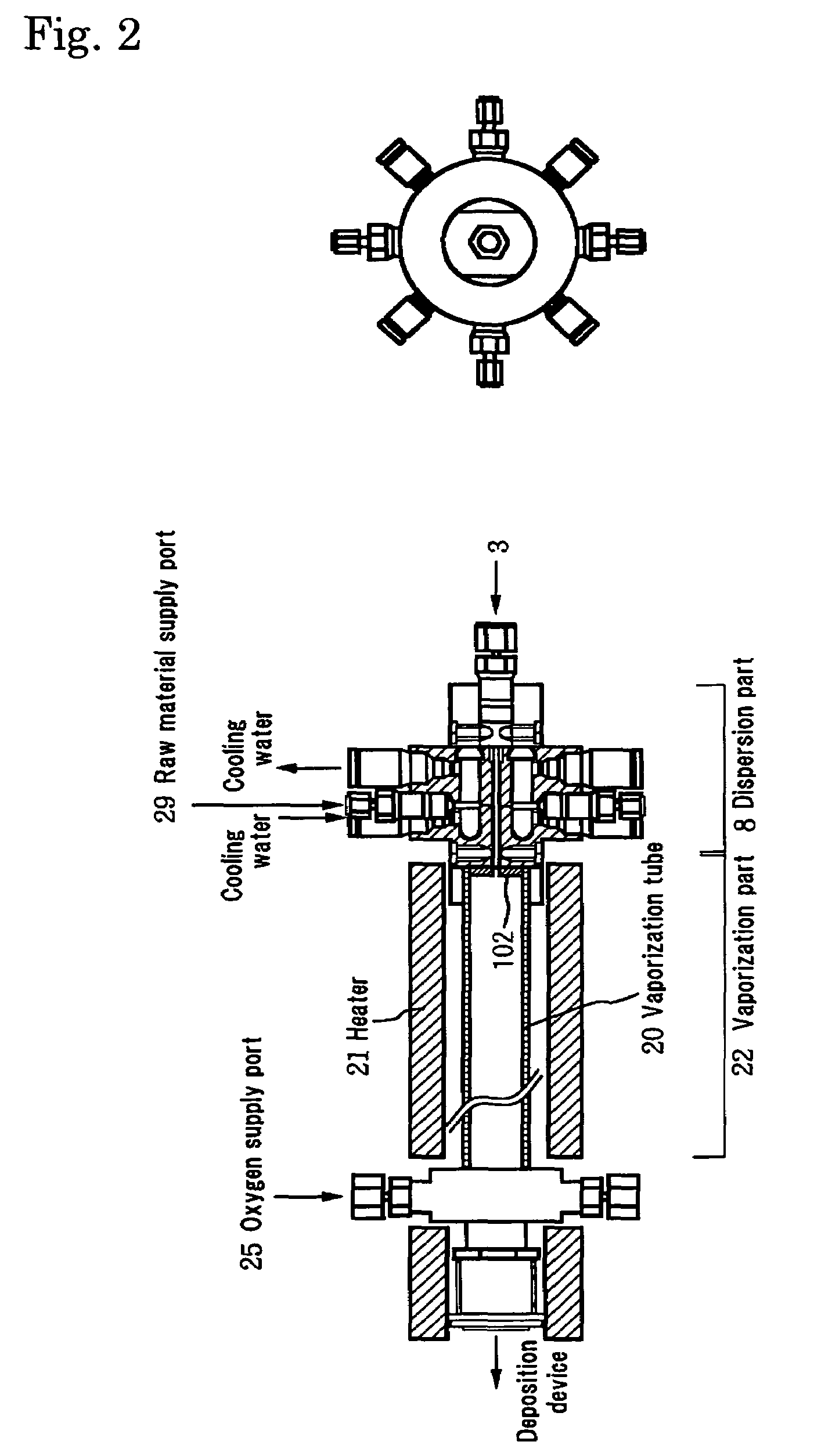 Vaporizer and various devices using the same and an associated vaporizing method