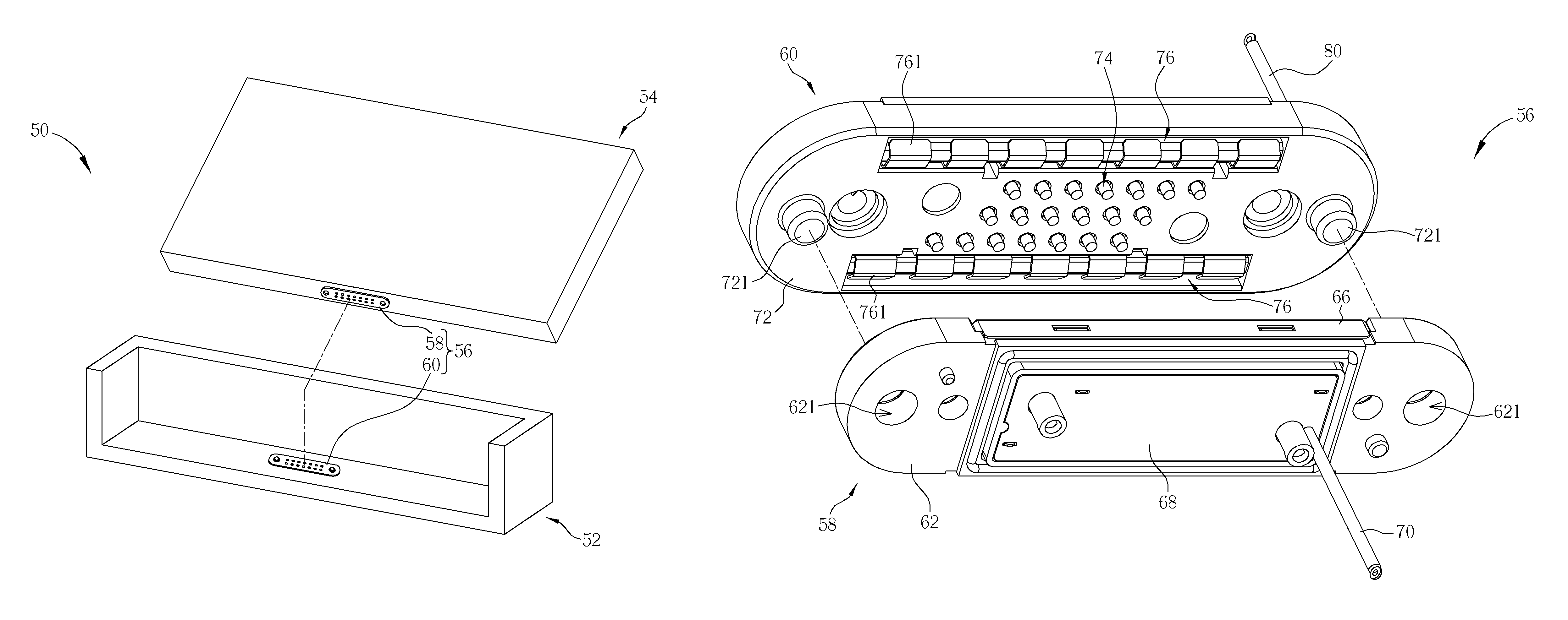Grounding a docking station with a host device using grounding layers of multilayer printed circuit boards