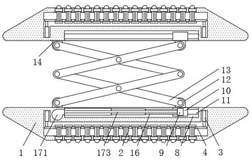 An electric jacking device for emergency rescue