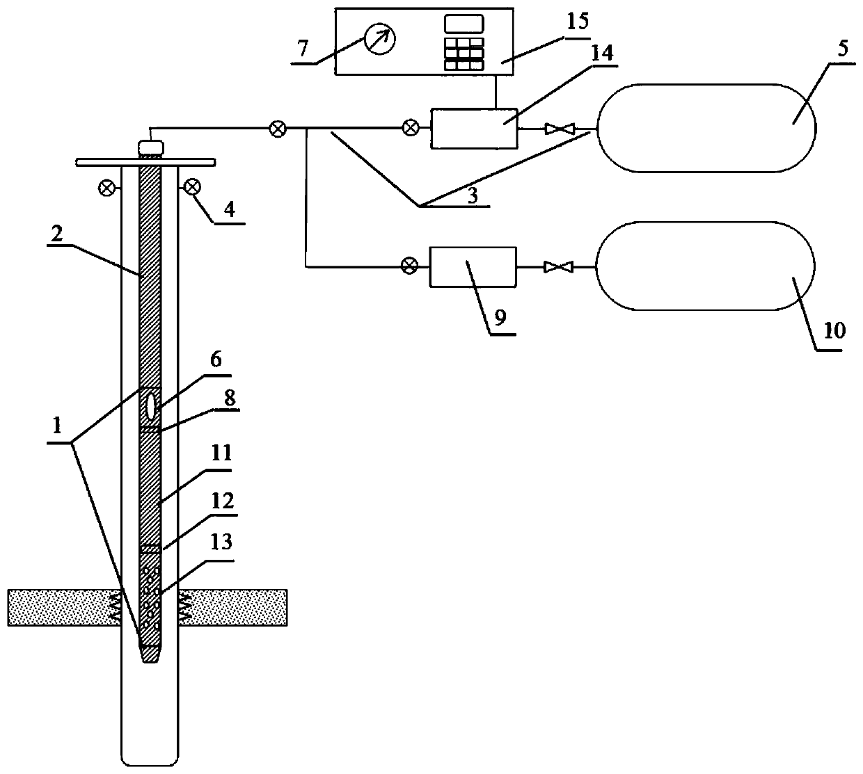 Low-permeability oilfield water attack composite fracturing process method