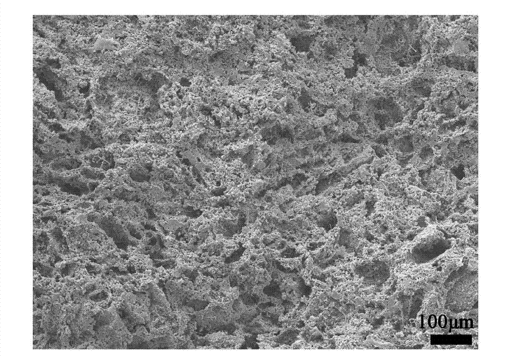 Method for utilizing thermally induced phase separation technology to prepare porous ceramic