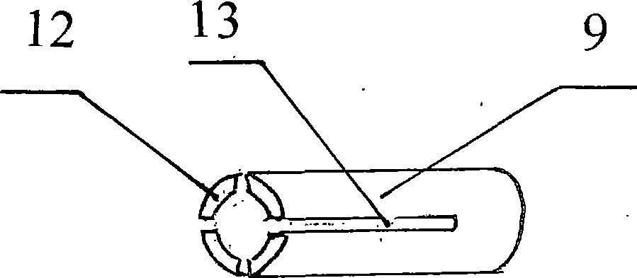Extending-bulging type glue fixing nail and use method