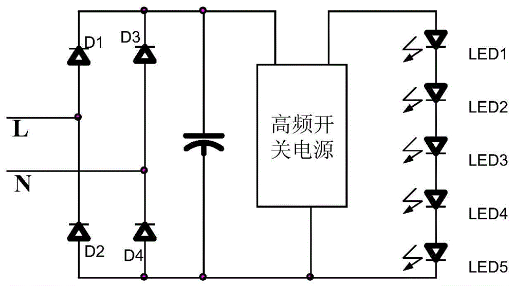 A kind of dimmable LED circuit module and LED surface lamps applied thereto