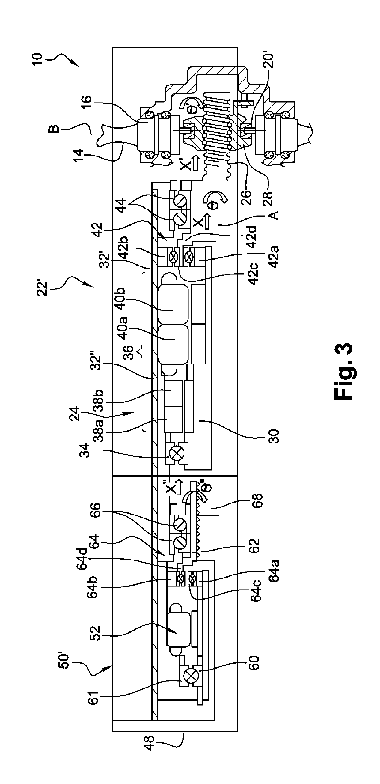 Simplified pitch actuation system for a turbomachine propeller