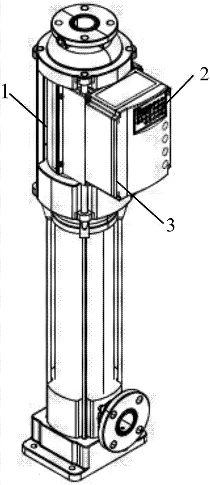 Vertical multi-stage centrifugal pump and constant-pressure water supply unit