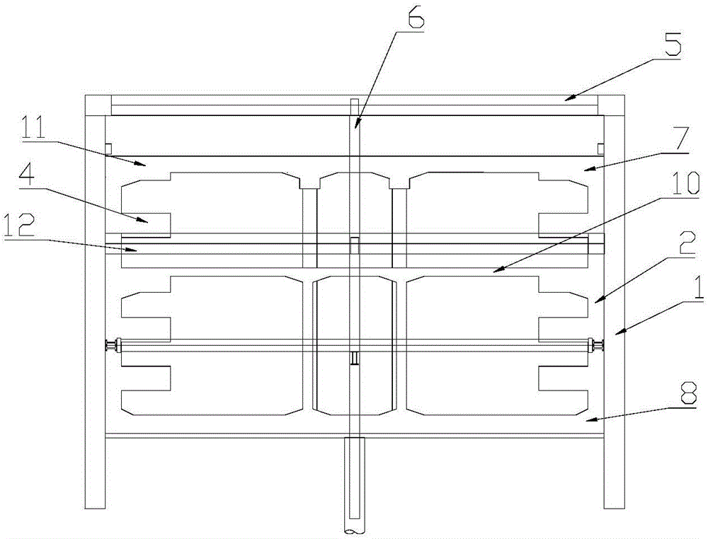 Metro internal-bracing-free track panel shaft and construction method thereof