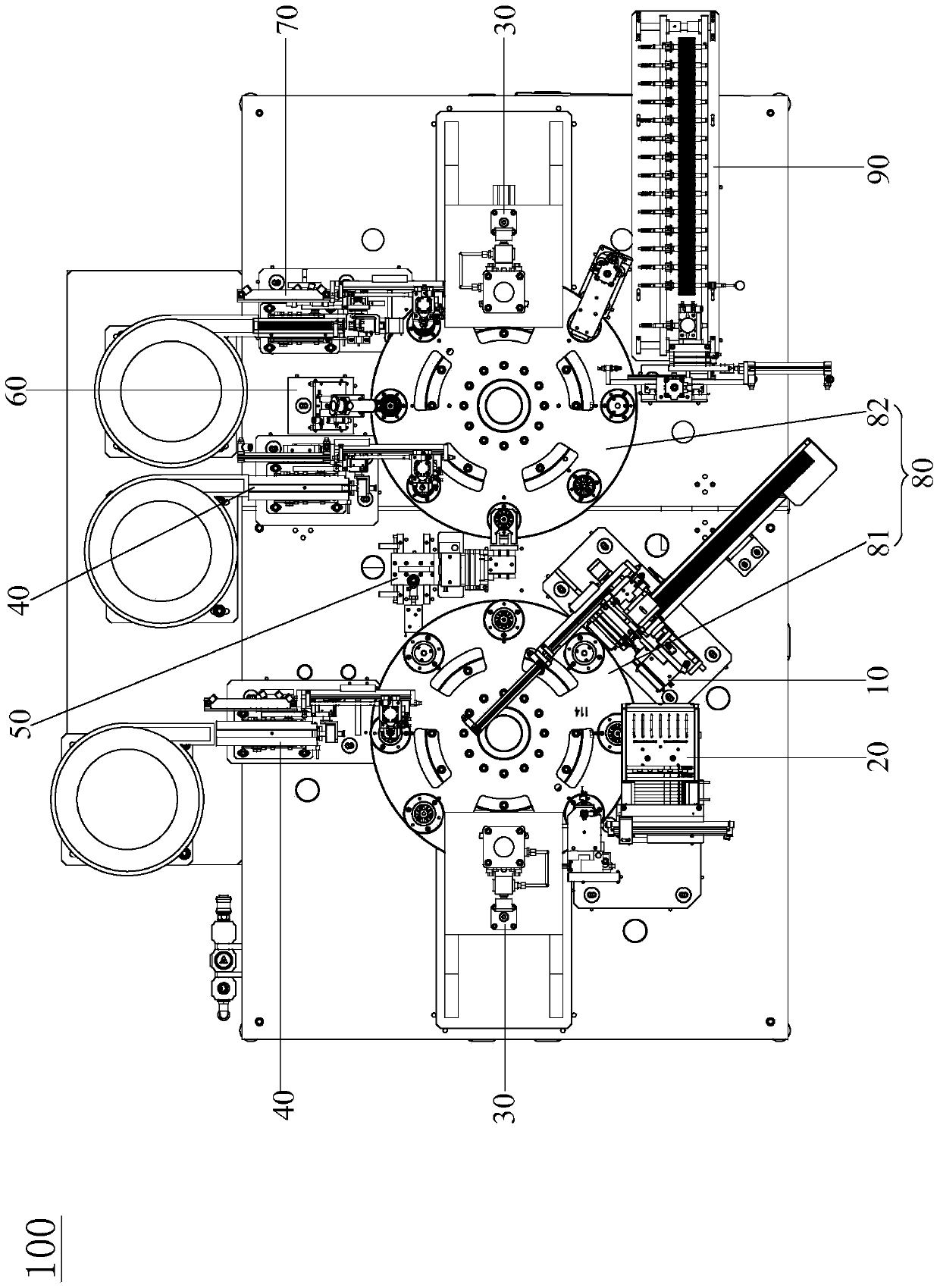 Motor rotor automatic assembly machine