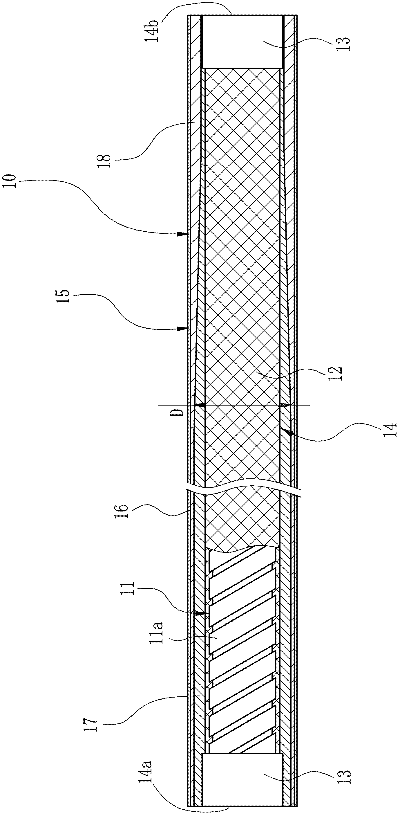 Flexible tube for endoscope and method for producing same