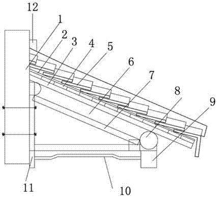 Sparrow nest eave roof structure and construction method thereof