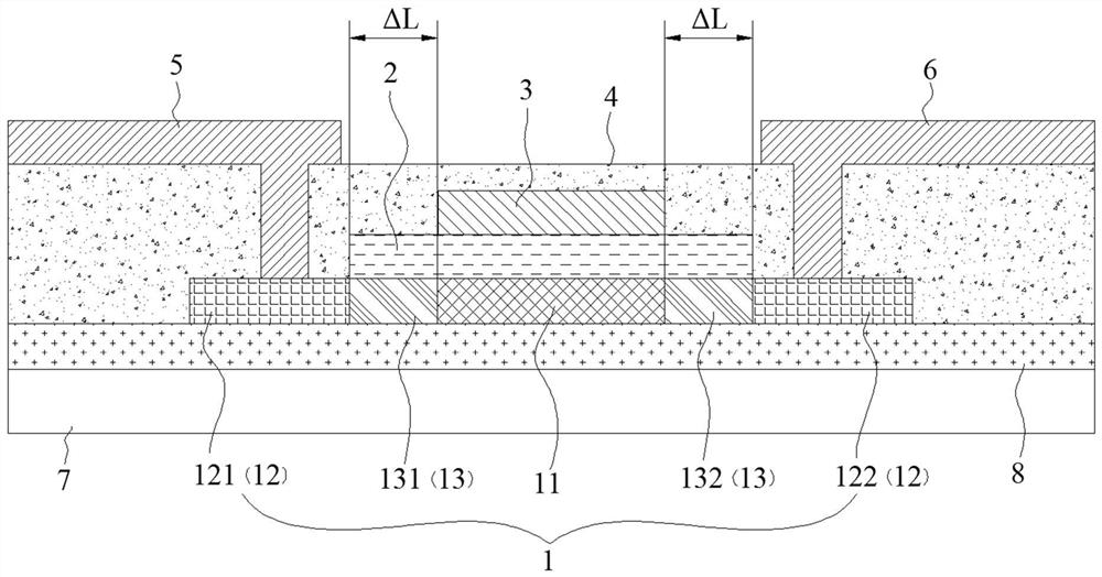 Display device, array substrate, thin film transistor and manufacturing method thereof