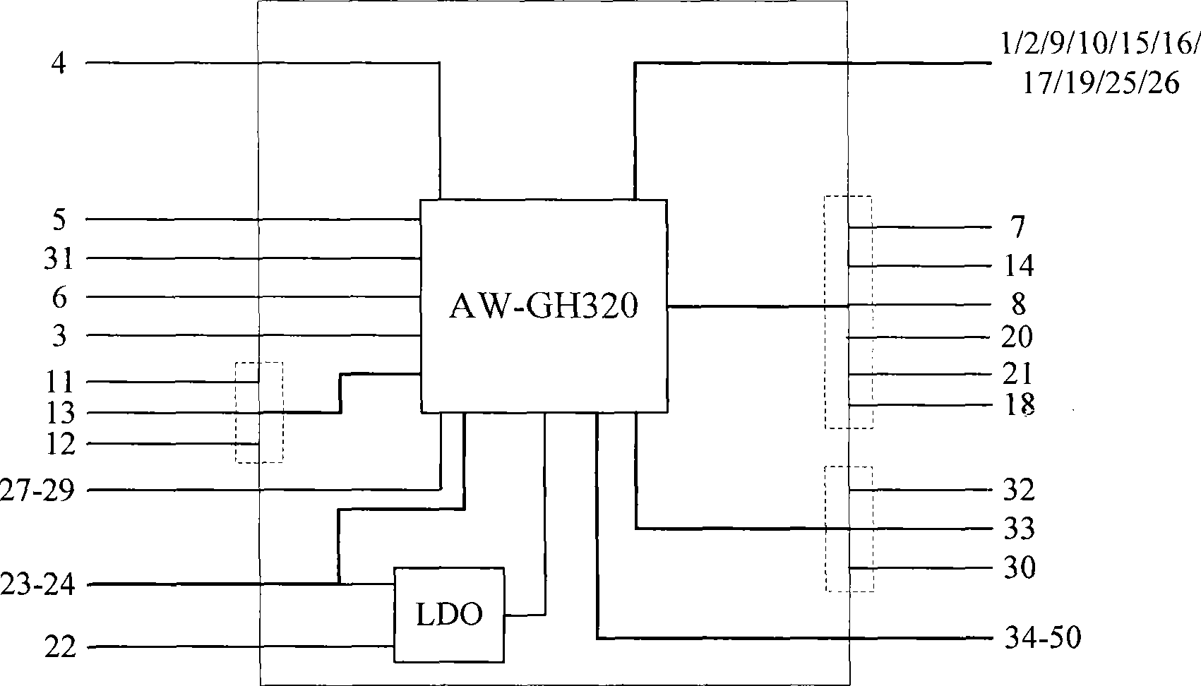 Wireless local area network module for mobile terminal