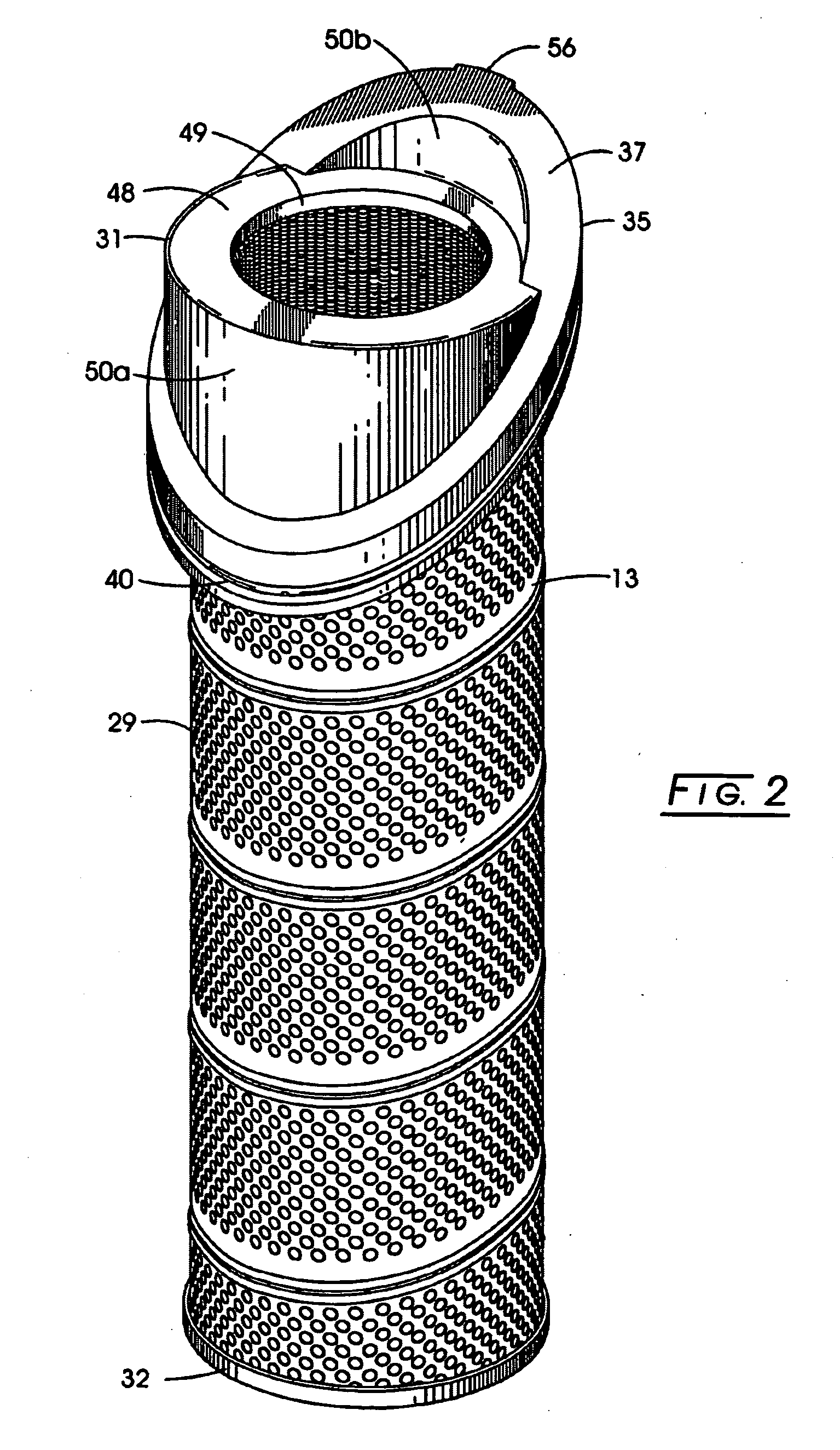 Filter element with off-axis end cap