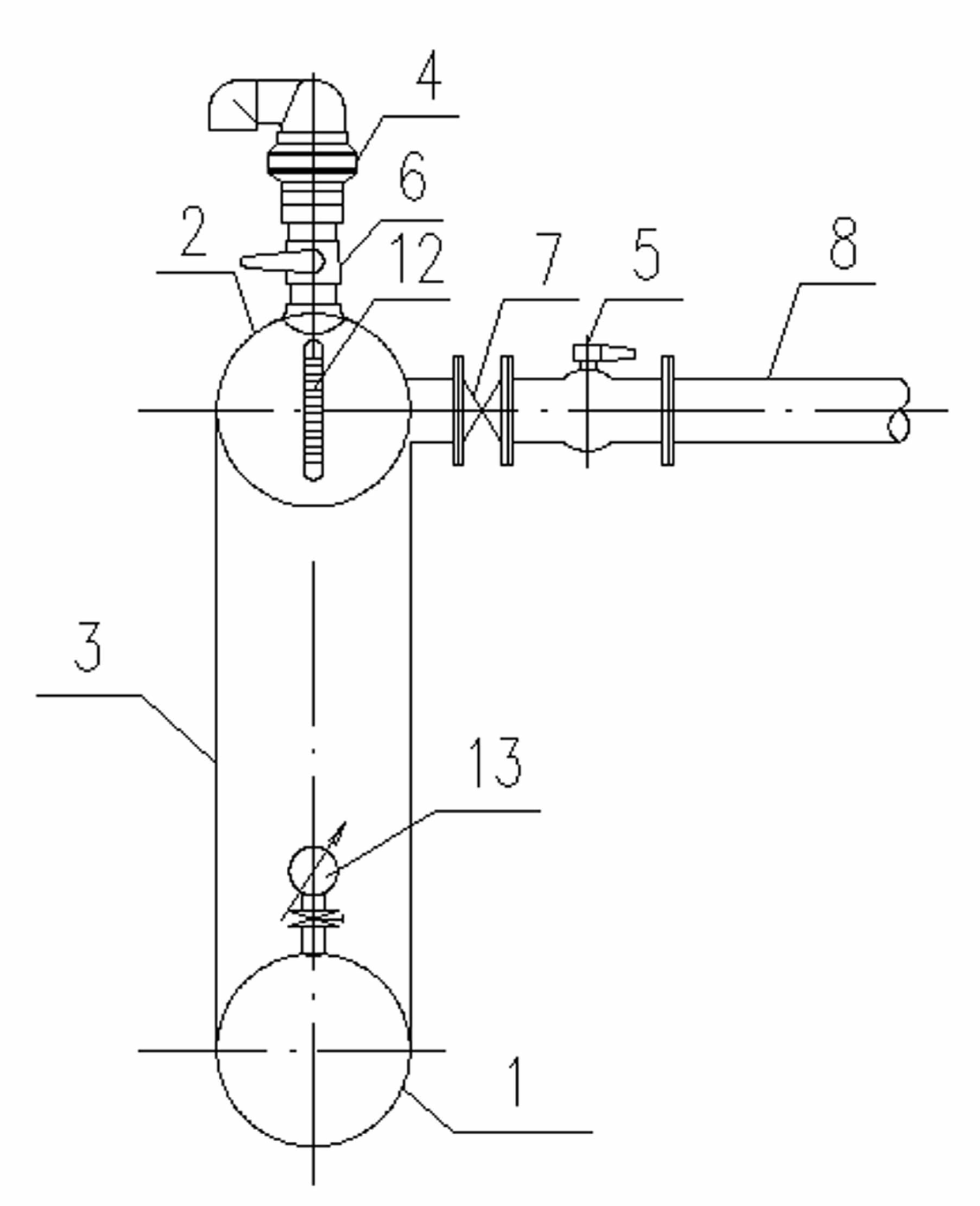 Protecting device for forward water hammer