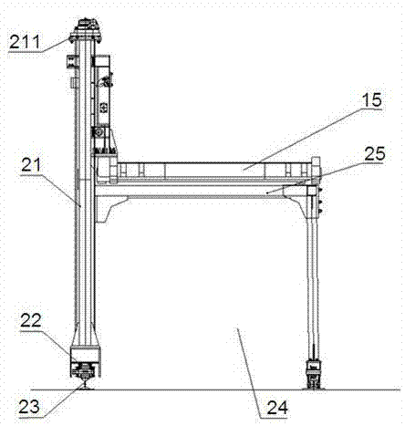 Unilateral hydraulically driven three-dimensional frame parking space