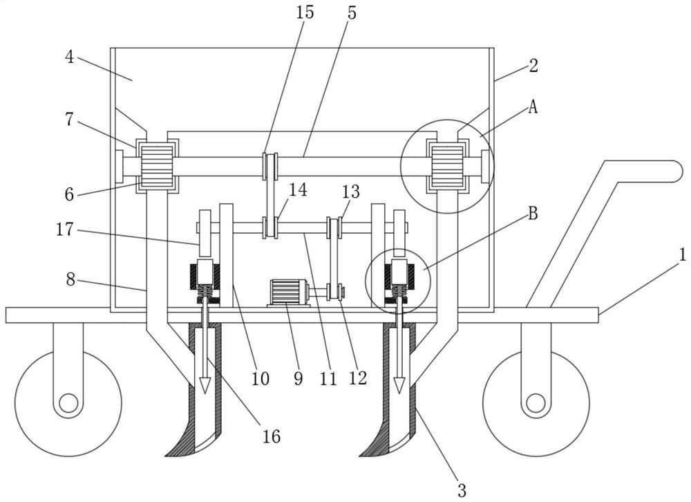 Agricultural seeding device