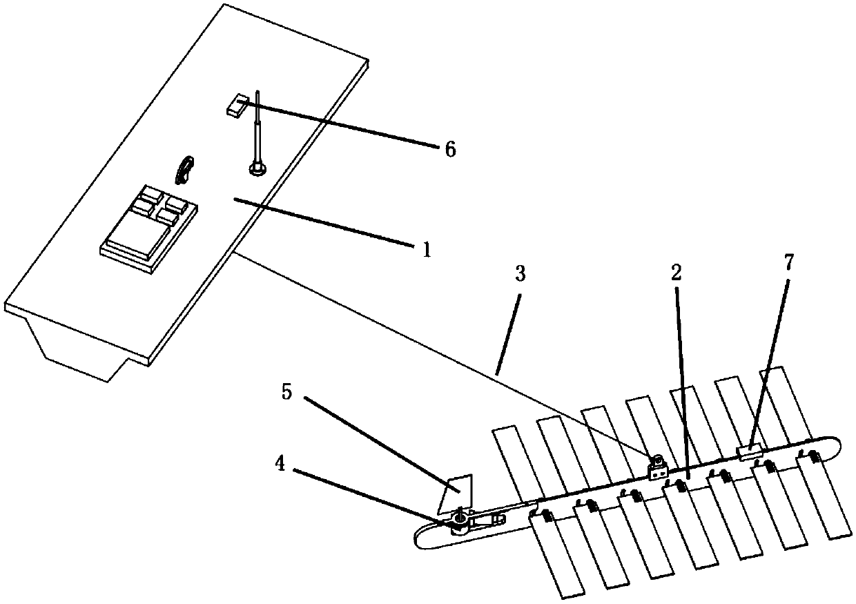 Adaptive floating body heading control method for wave glider